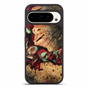 Pixel 10 Pro Xl Wood Phone Case - Alanna (Red, 770732) Anti Yellowing Film Anti Reflection Screen