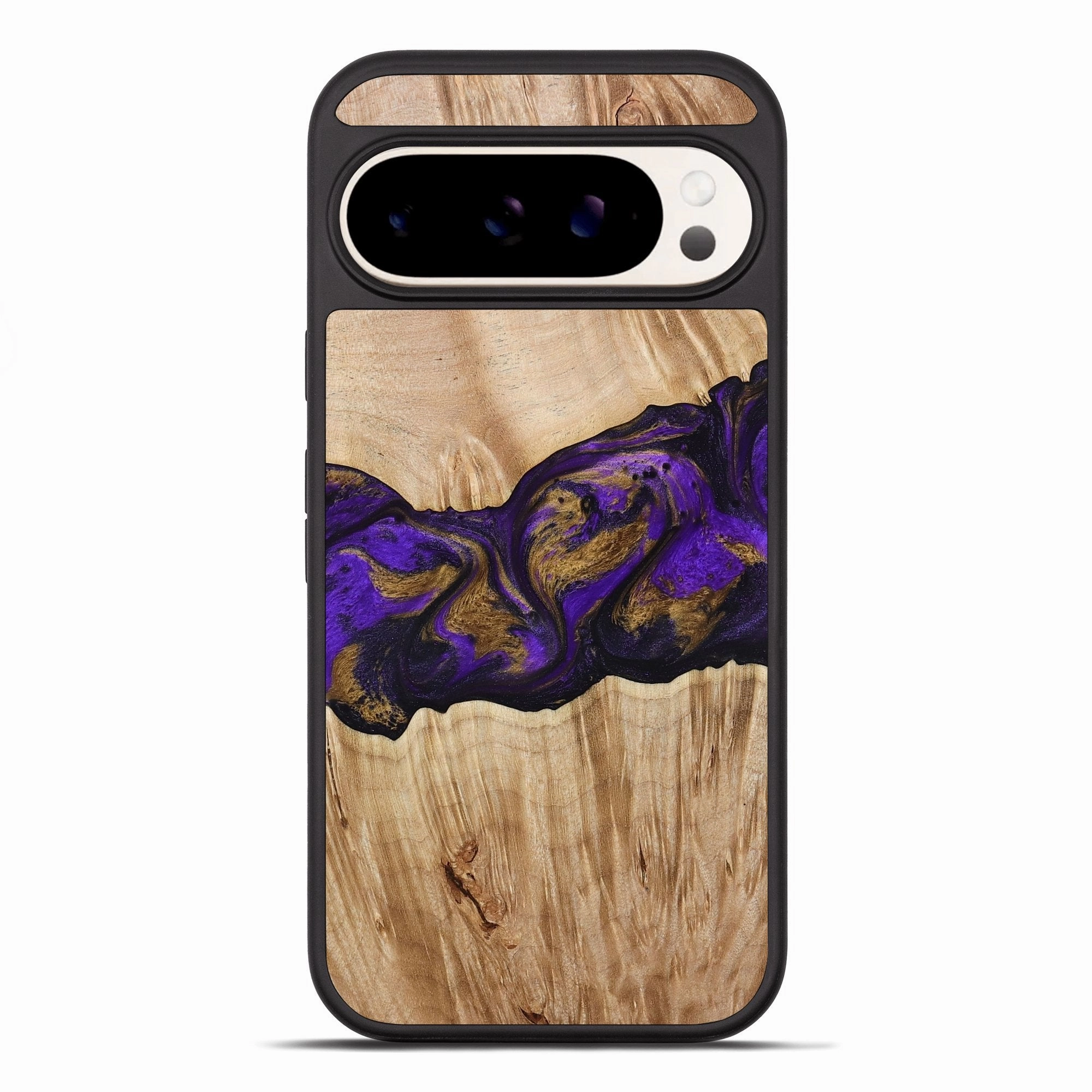 Pixel 10 Pro Xl Wood Phone Case - Almira (Purple, 775678) Anti Finger Grease Film