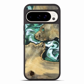 Pixel 10 Pro Xl Wood Phone Case - Alvie (Green, 781161) Anti Static Reinforced Corners