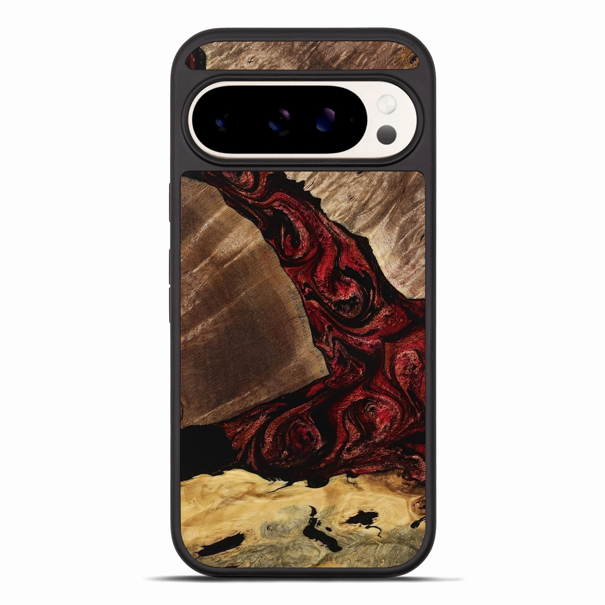 Scratch Protection Pixel 10 Pro Xl Wood Phone Case - Anissa (Red, 770167)