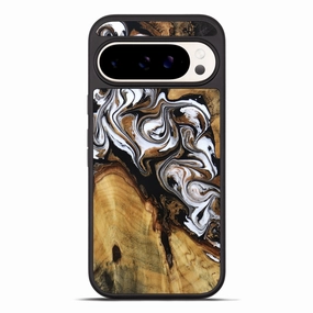 Pixel 10 Pro Xl Wood Phone Case - Antonio (Black & White, 781628) Reinforced Corners