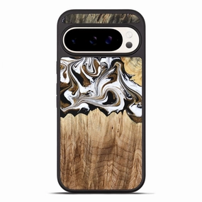 Pixel 10 Pro Xl Wood Phone Case - Arleen (Black & White, 776236) Fingerprint Shield Anti Oil Film