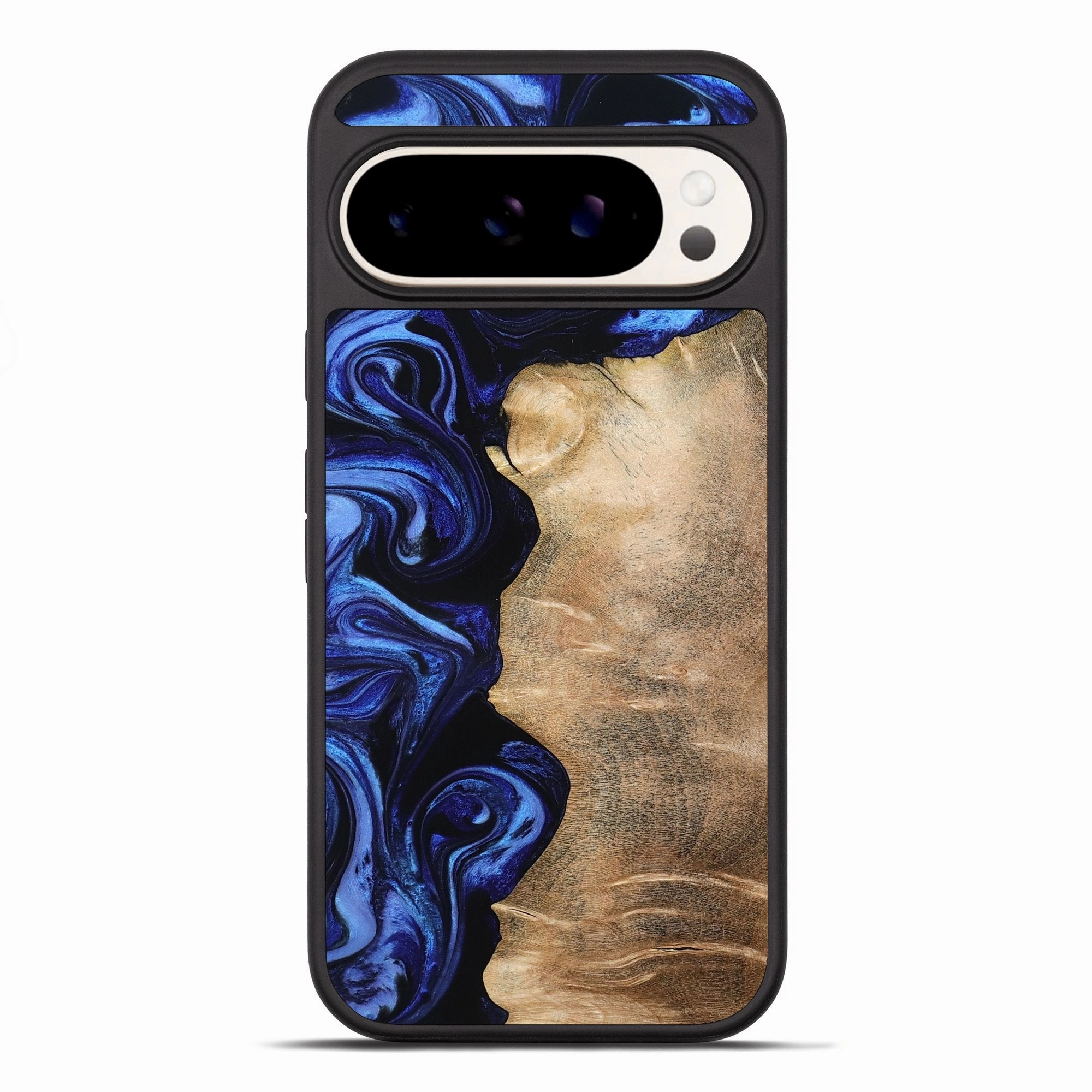Scratch Resistant Coating Pixel 10 Pro Xl Wood Phone Case - Art (Blue, 779824)