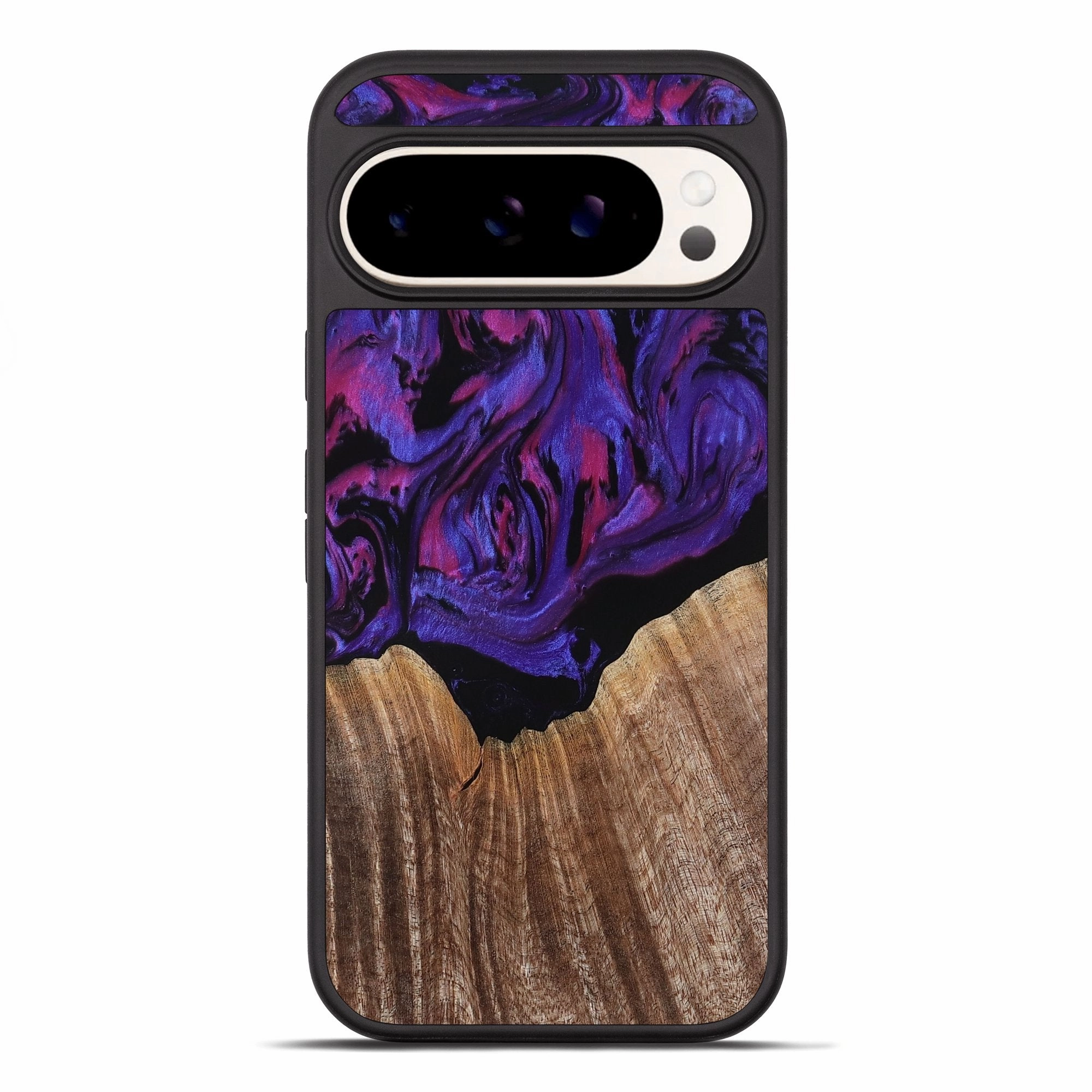 Impact Protection Anti Finger Smear Pixel 10 Pro Xl Wood Phone Case - Asha (Purple, 769919)
