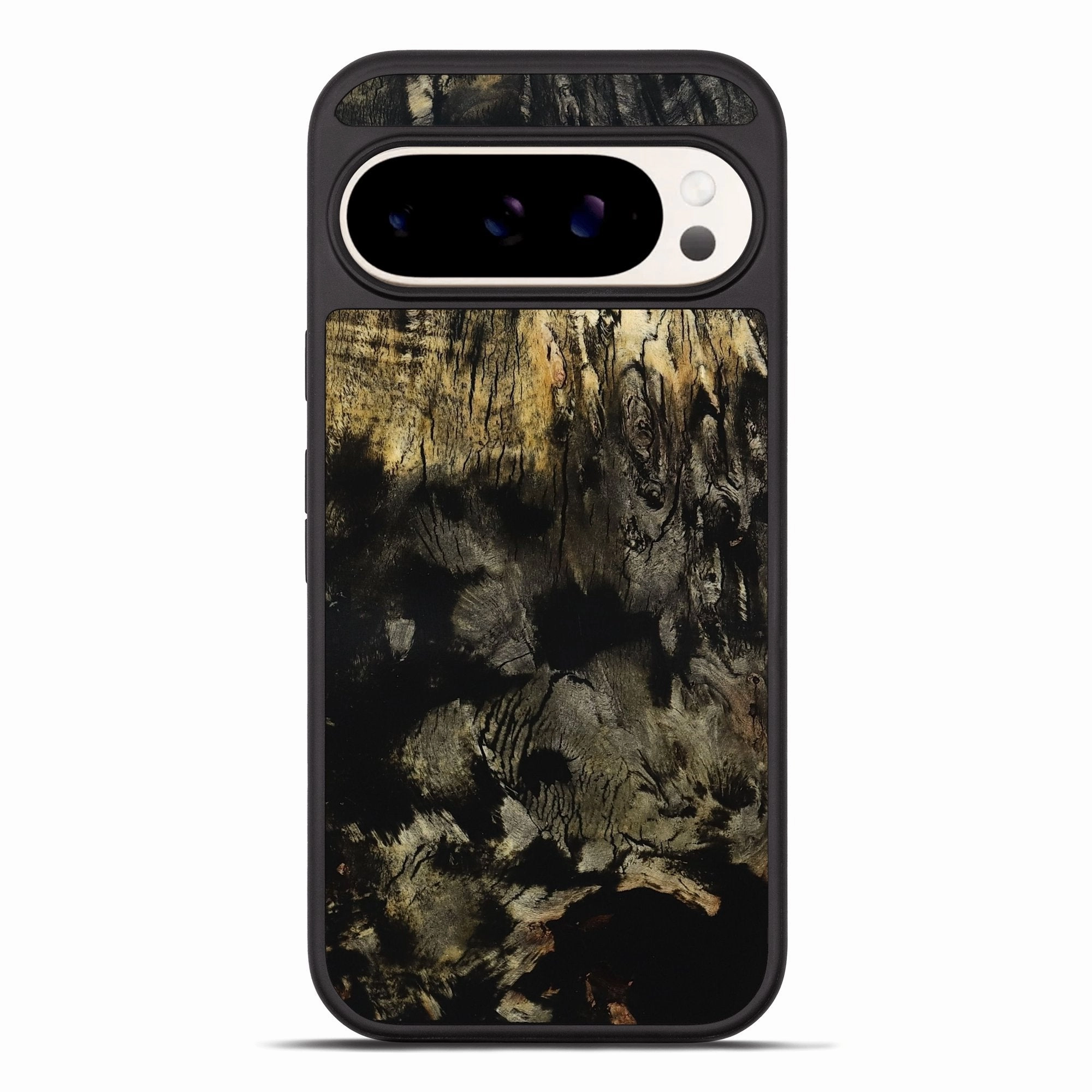 Pixel 10 Pro Xl Wood Phone Case - Ashtyn (Wood Burl, 780078) Shock Proof Film Rounded Edges