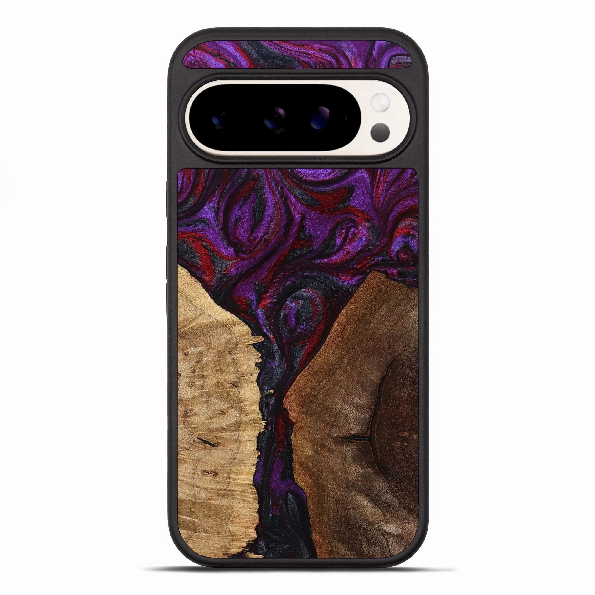Ultra Clear Pixel 10 Pro Xl Wood Phone Case - Avianna (Purple, 774714)
