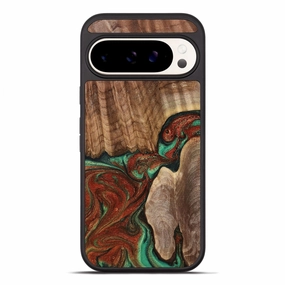 Pixel 10 Pro Xl Wood Phone Case - Bailee (Green, 774952) Crystal Clear Screen
