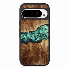 Pixel 10 Pro Xl Wood Phone Case - Barton (Green, 777919) Reinforced Corners Anti Yellowing Film