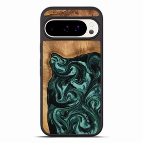 Pixel 10 Pro Xl Wood Phone Case - Brett (Green, 774950) Drop Protection