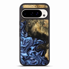 Pixel 10 Pro Xl Wood Phone Case - Britney (Blue, 781780) Anti Glare Protective Screen