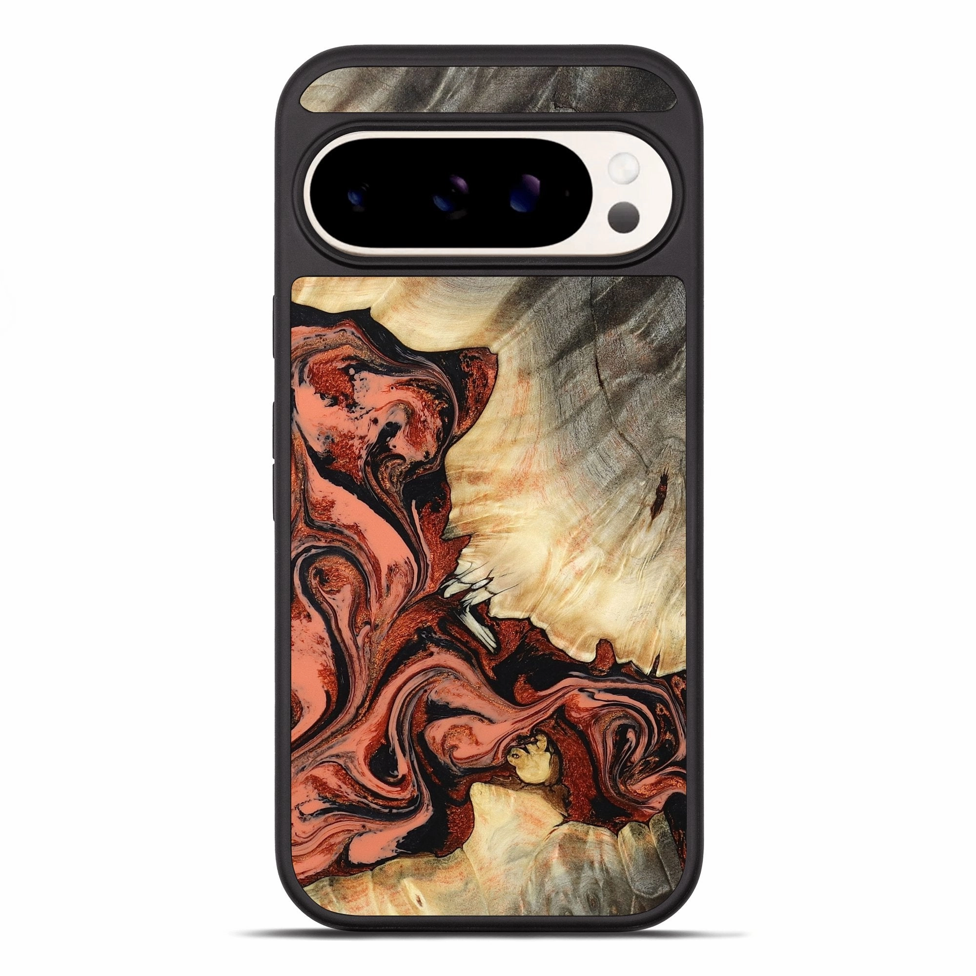 Pixel 10 Pro Xl Wood Phone Case - Cali (Red, 781118) Impact Resistant