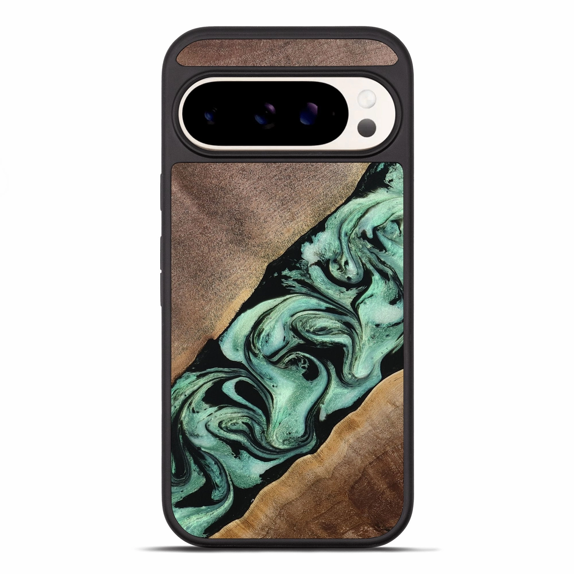 Pixel 10 Pro Xl Wood Phone Case - Cathy (Green, 769139) Oleophobic Coating