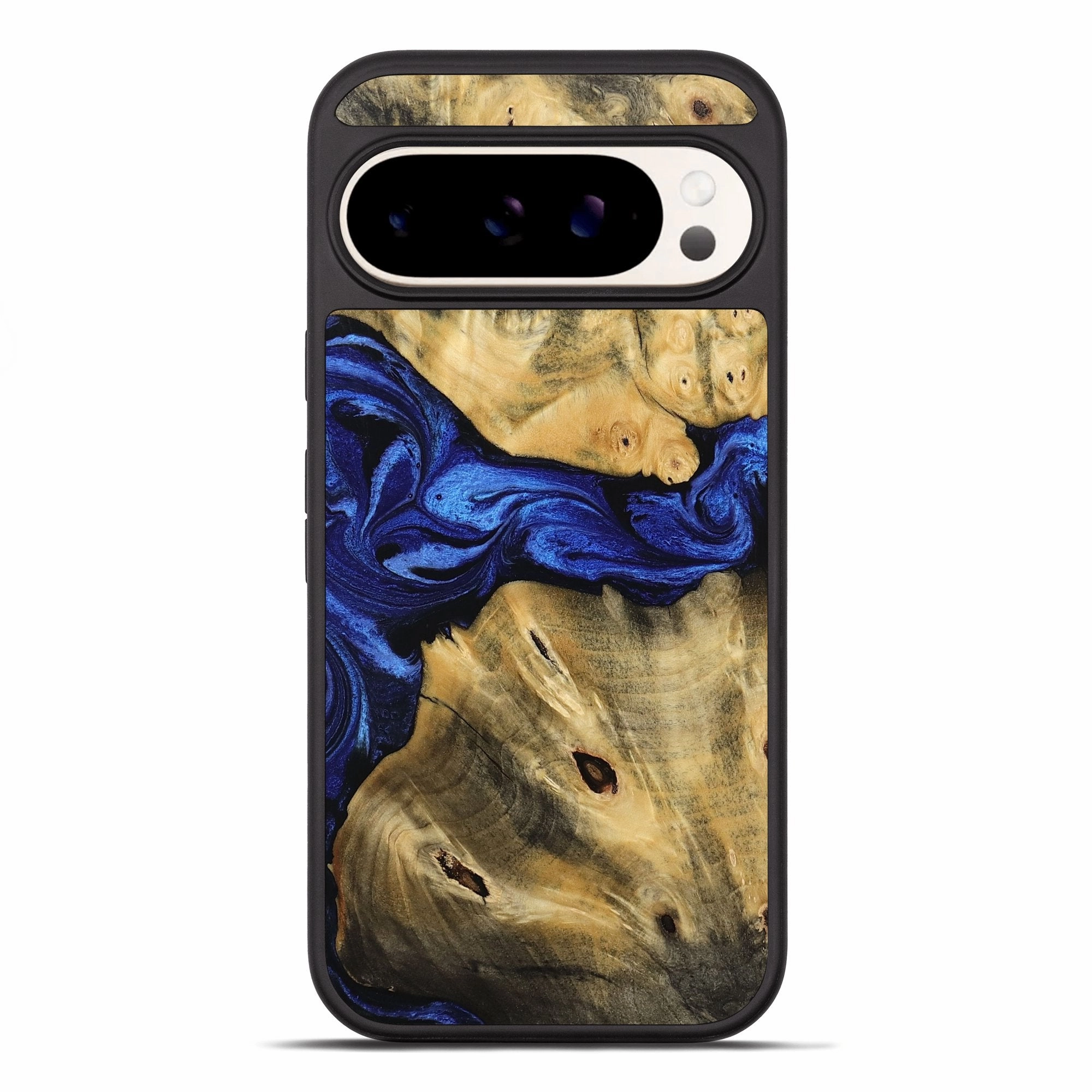 Pixel 10 Pro Xl Wood Phone Case - Caylee (Blue, 769455) Dustproof Cover