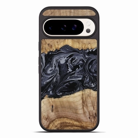 Pixel 10 Pro Xl Wood Phone Case - Colton (Black & White, 770915) Fingerprint Free Anti Finger Smear