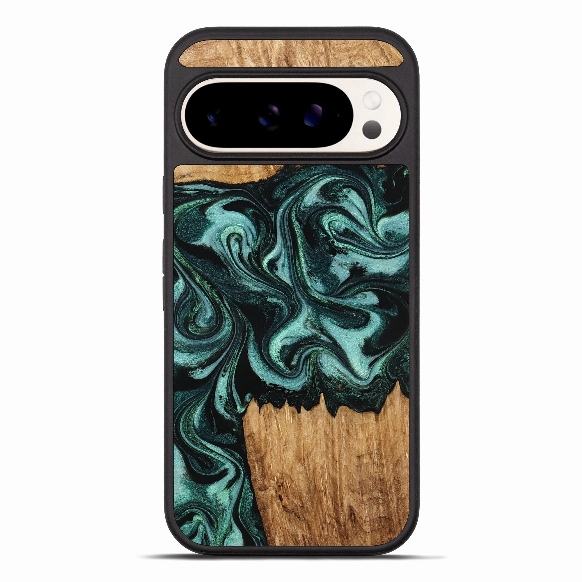 Pixel 10 Pro Xl Wood Phone Case - Cordell (Green, 776375) Oleophobic Coating