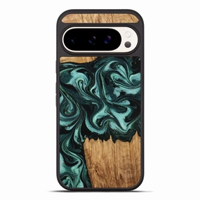 Pixel 10 Pro Xl Wood Phone Case - Cordell (Green, 776375) Oleophobic Coating