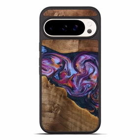 Pixel 10 Pro Xl Wood Phone Case - Coy (Purple, 771662) Scratch Resistant Coating Ultra Slim Protector