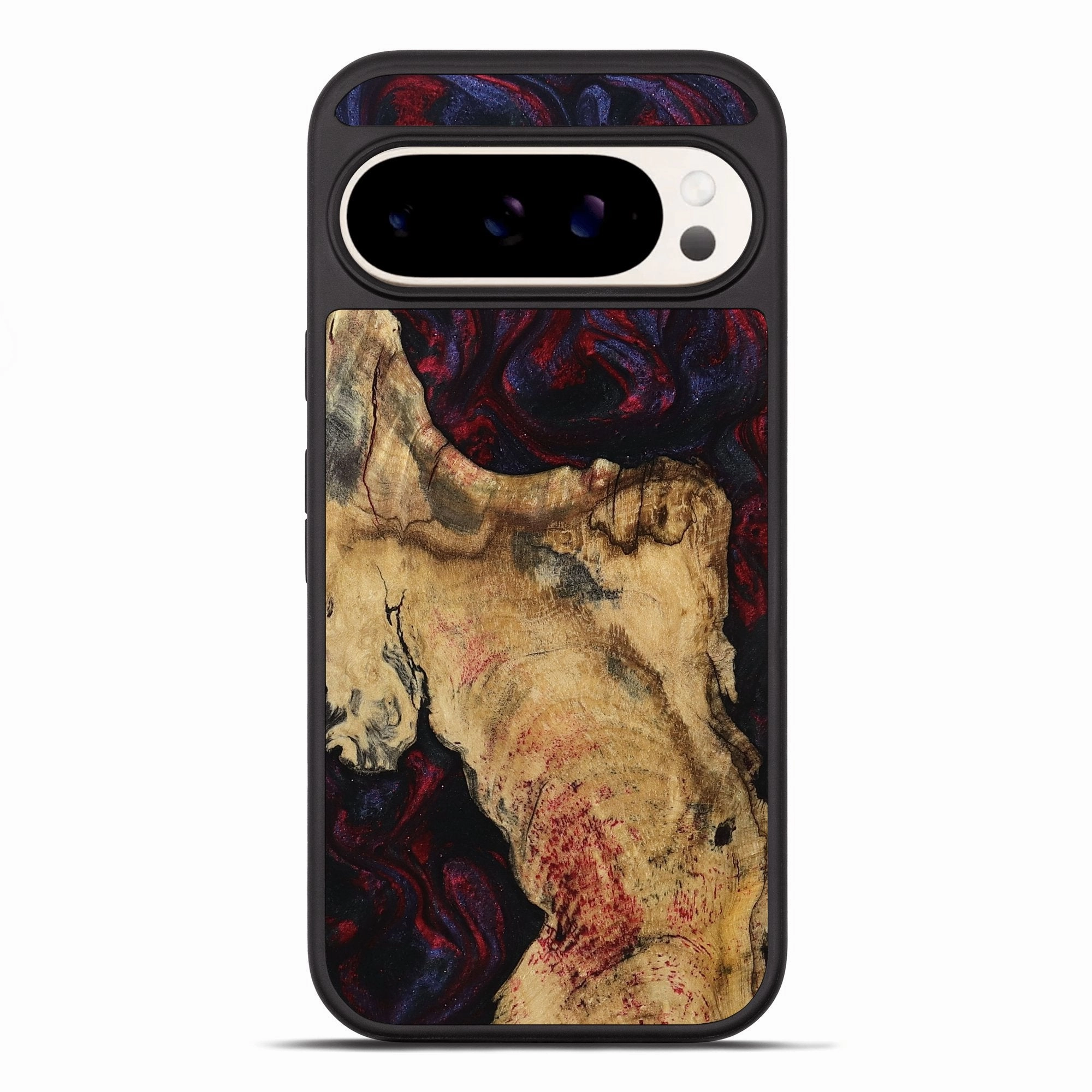 Pixel 10 Pro Xl Wood Phone Case - Dale (Red, 780957) Anti Reflection Anti Fingerprint Film
