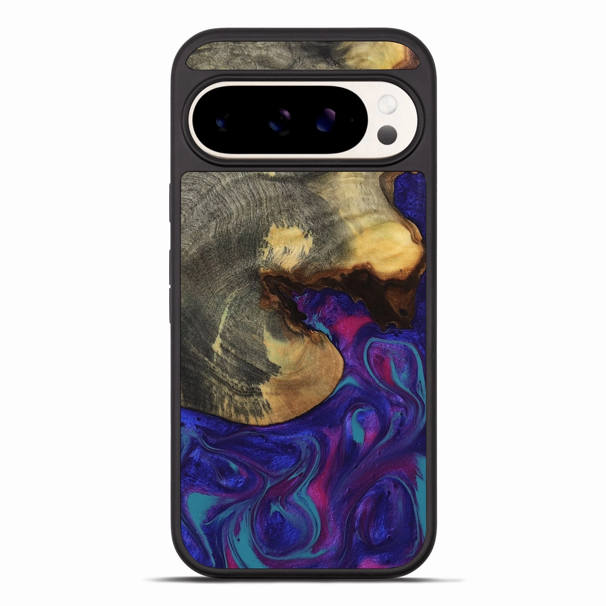 Pixel 10 Pro Xl Wood Phone Case - Dannie (Purple, 767877) Anti Yellowing Anti Glare