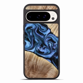 Pixel 10 Pro Xl Wood Phone Case - Delano (Blue, 776671) Scratch Protection