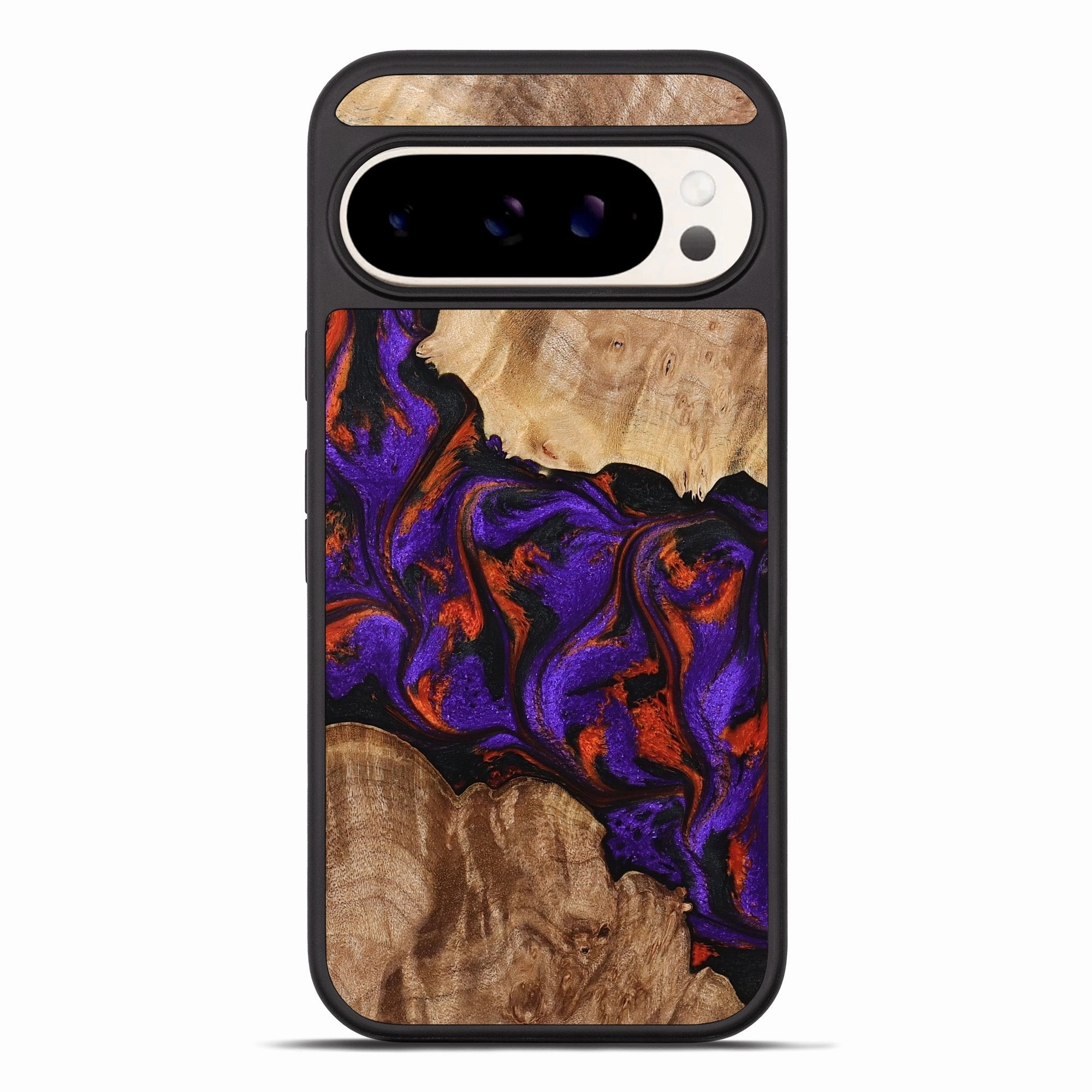 Pixel 10 Pro Xl Wood Phone Case - Devan (Purple, 774717) Easy Installation Anti Fog