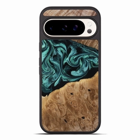 Pixel 10 Pro Xl Wood Phone Case - Dewitt (Green, 780543) Impact Protection Anti Reflection