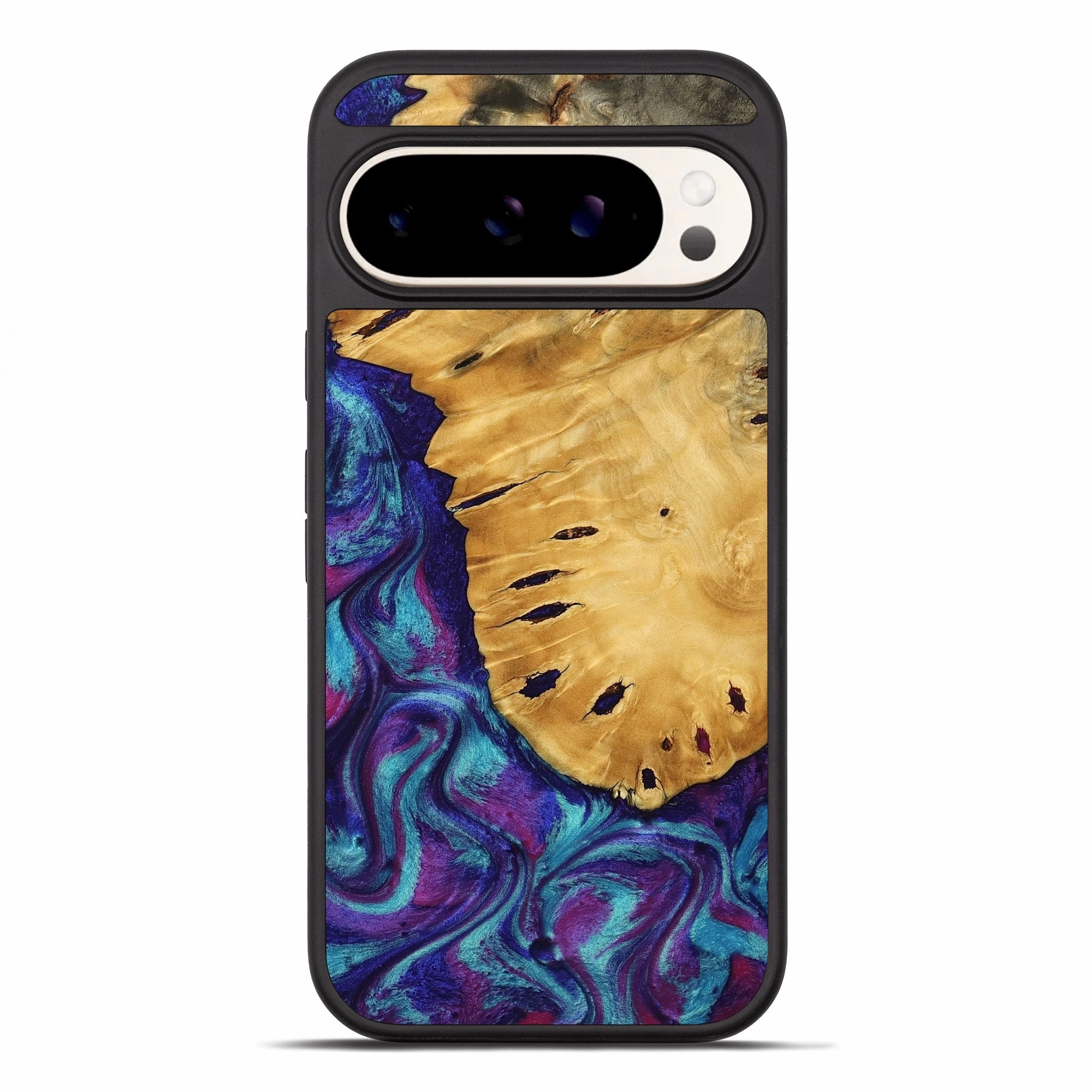 Pixel 10 Pro Xl Wood Phone Case - Elias (Purple, 773341) Anti Spy Shock Guard