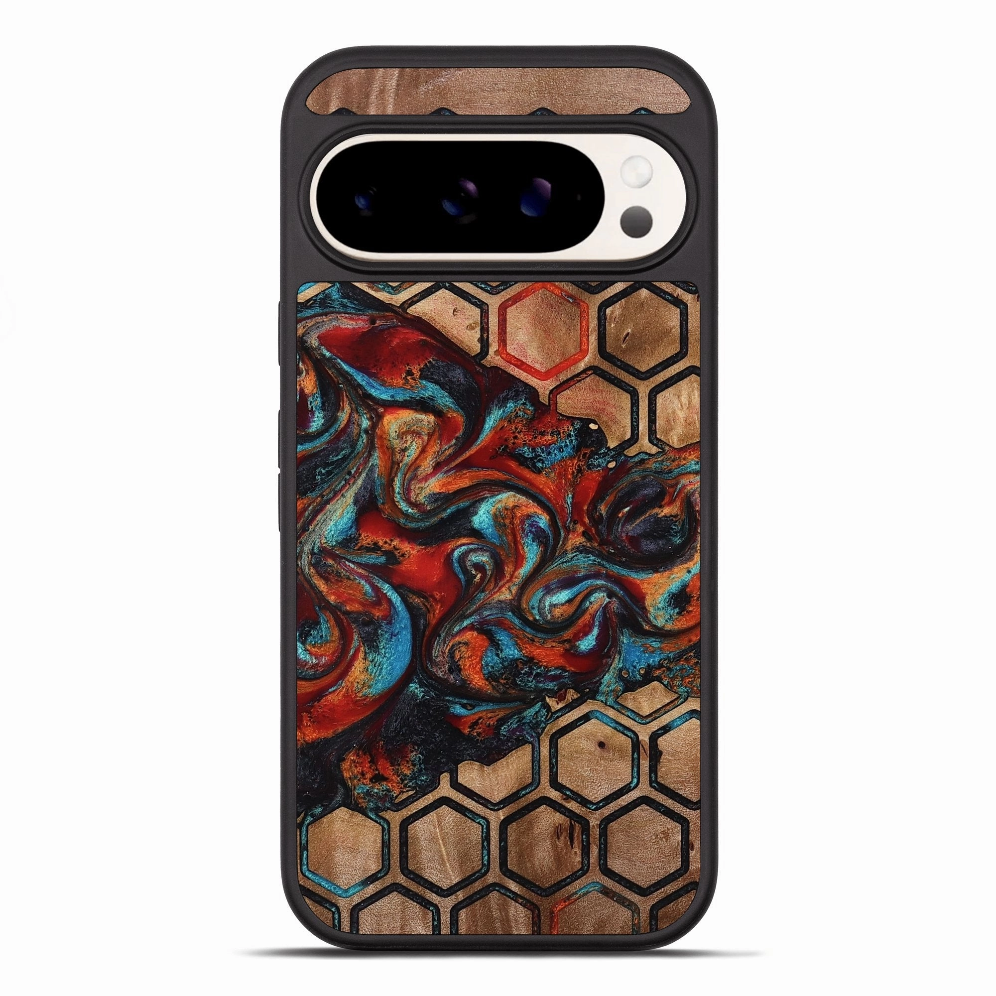 Pixel 10 Pro Xl Wood Phone Case - Elvira (Pattern, 778309) Rounded Edges Drop Protection