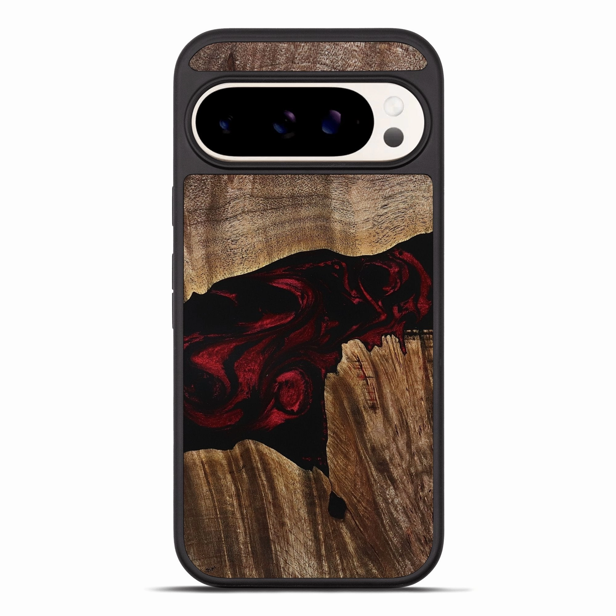 Anti Finger Oil Pixel 10 Pro Xl Wood Phone Case - Emmy (Red, 771131)