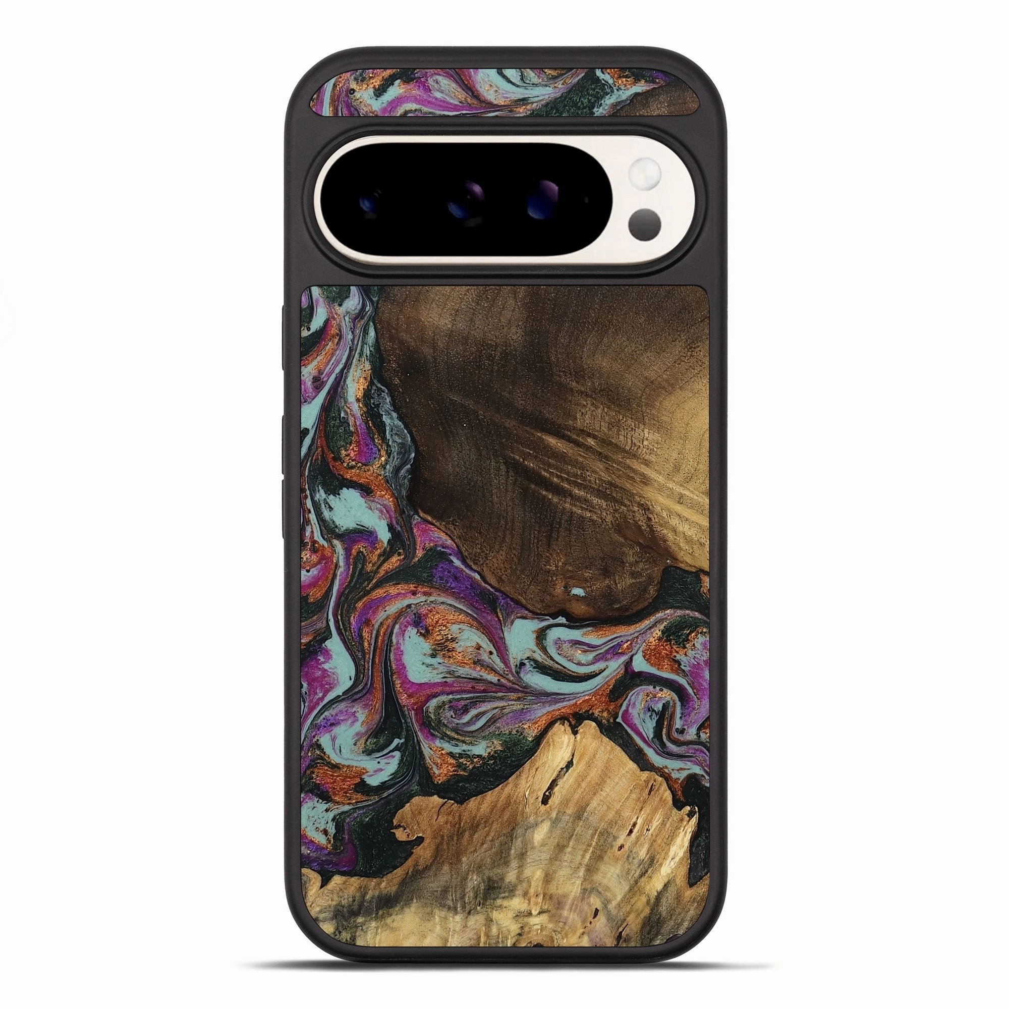 Pixel 10 Pro Xl Wood Phone Case - Era (Green, 781768) Anti Finger Oil Coating