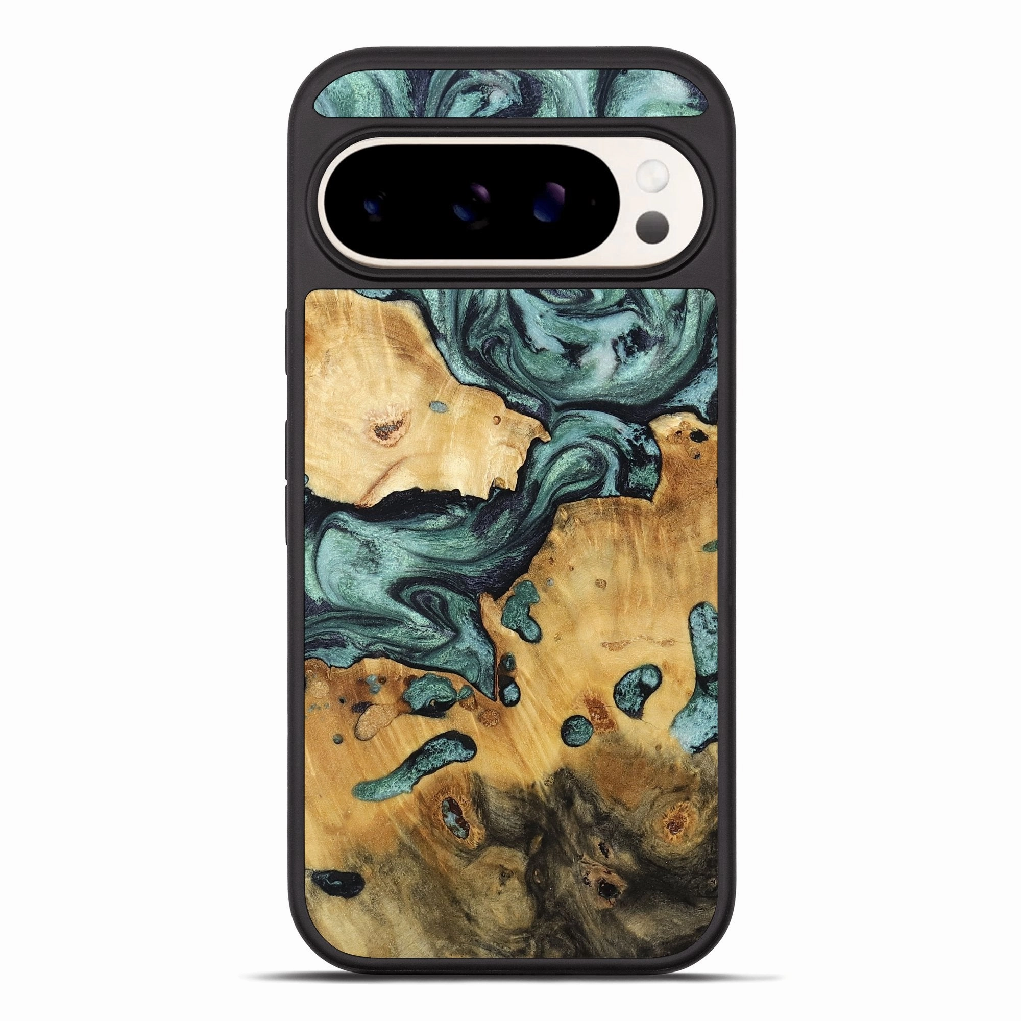 Pixel 10 Pro Xl Wood Phone Case - Eric (Green, 781770) Anti Blue Light Self Healing