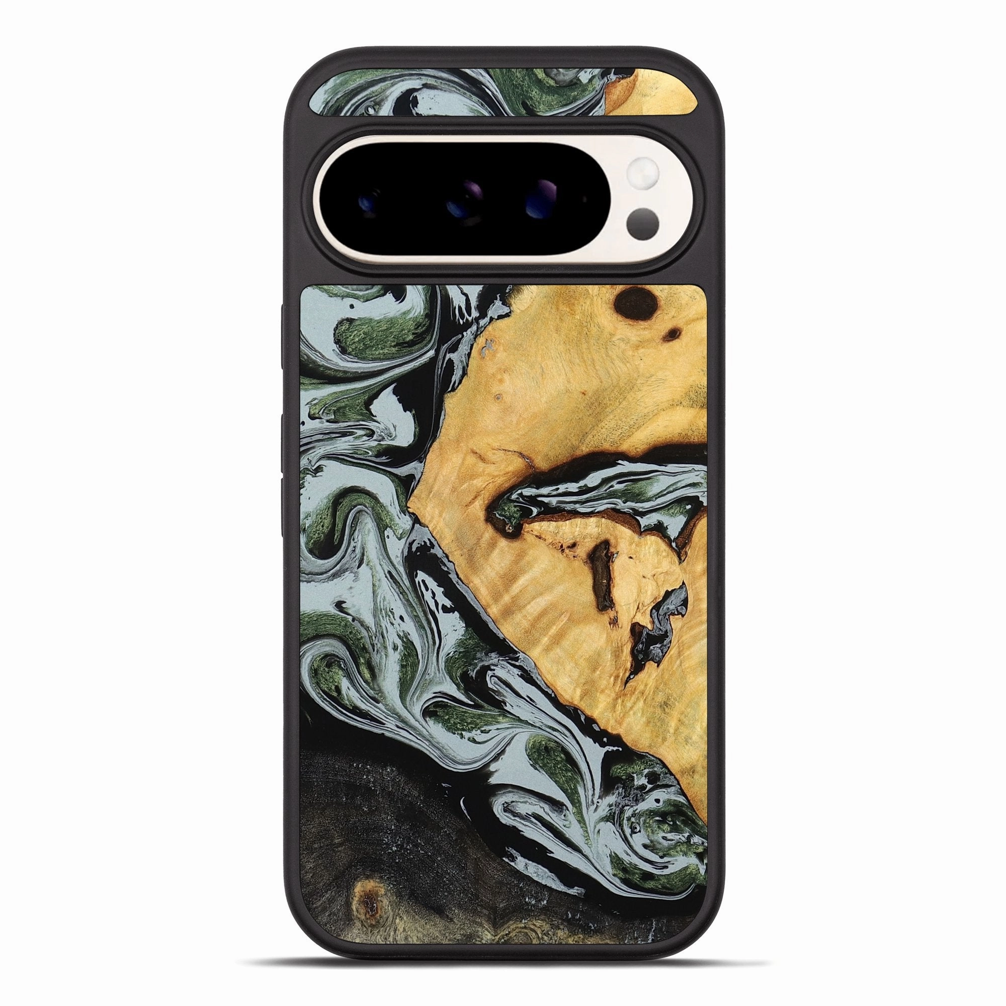 Shock Guard Fingerprint Shield Pixel 10 Pro Xl Wood Phone Case - Ezekiel (Black & White, 780071)