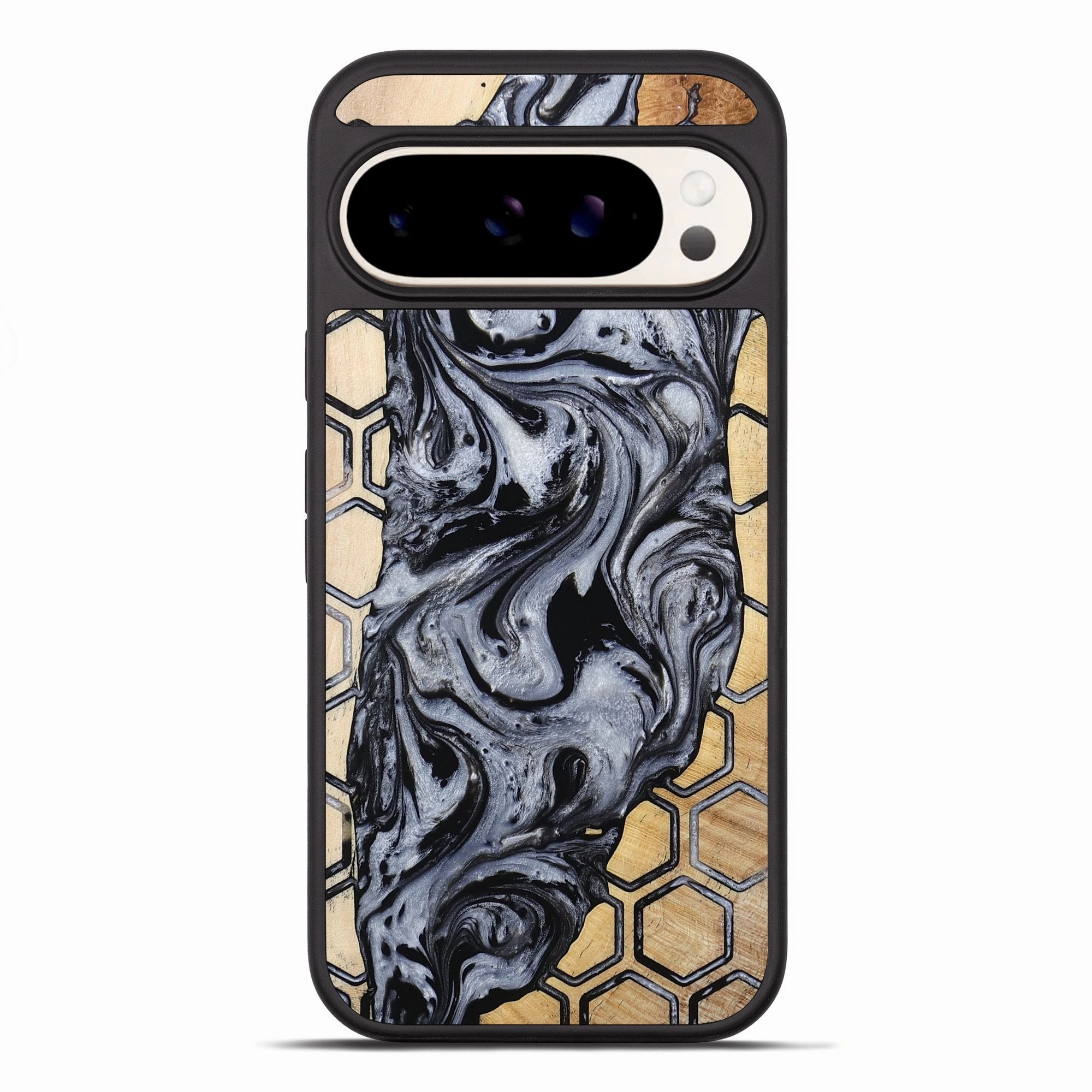 Pixel 10 Pro Xl Wood Phone Case - Ezrah (Pattern, 773187) Anti Reflection Fingerprint Resistant Coating
