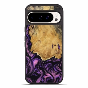 Pixel 10 Pro Xl Wood Phone Case - Golda (Purple, 780429) Crystal Clear
