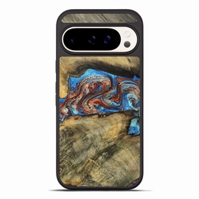 Scratch Resistant Coating Pixel 10 Pro Xl Wood Phone Case - Gregg (Teal & Gold, 769775)
