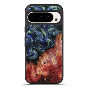 Pixel 10 Pro Xl Wood Phone Case - Halley (Green, 780074) Shock Absorbing Soft Edge