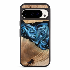High Transparency Shock Absorbing Pixel 10 Pro Xl Wood Phone Case - Iola (Blue, 776687)
