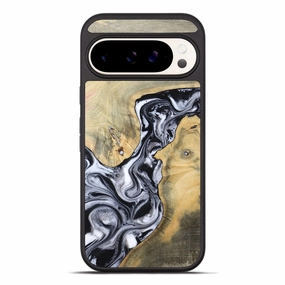 HD Clarity Pixel 10 Pro Xl Wood Phone Case - Izael (Black & White, 781582)