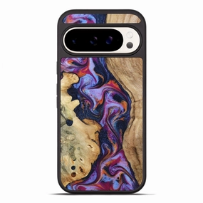 Pixel 10 Pro Xl Wood Phone Case - Jaiden (Blue, 780349) Anti Finger Oil Coating Anti Finger Mark