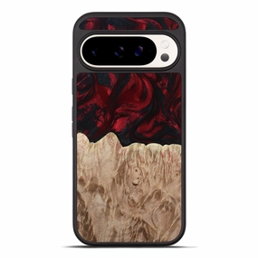 Pixel 10 Pro Xl Wood Phone Case - Jamari (Red, 780239) Anti Finger Grease Anti Fingerprint Film