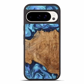 Scratch Protection Anti Finger Oil Pixel 10 Pro Xl Wood Phone Case - Jamison (Blue, 778601)