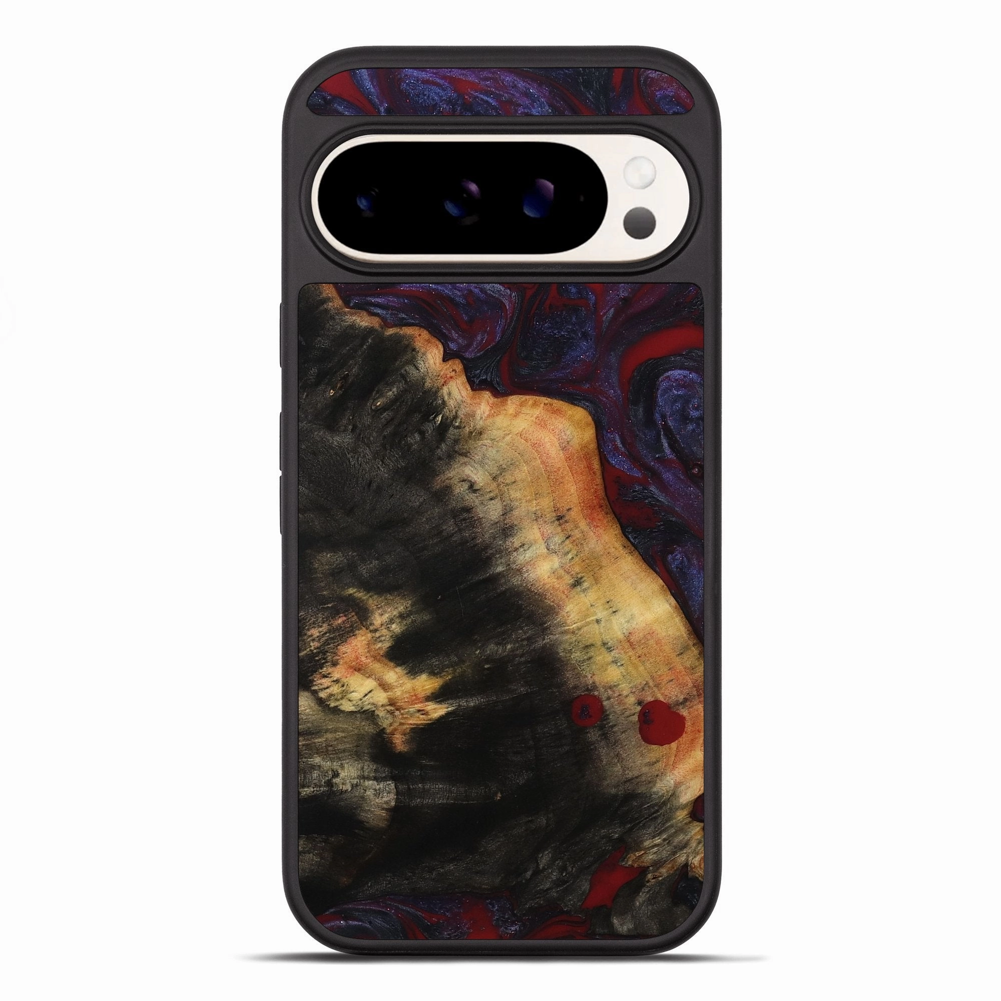 Privacy Screen Fingerprint Free Pixel 10 Pro Xl Wood Phone Case - Jaret (Red, 780241)