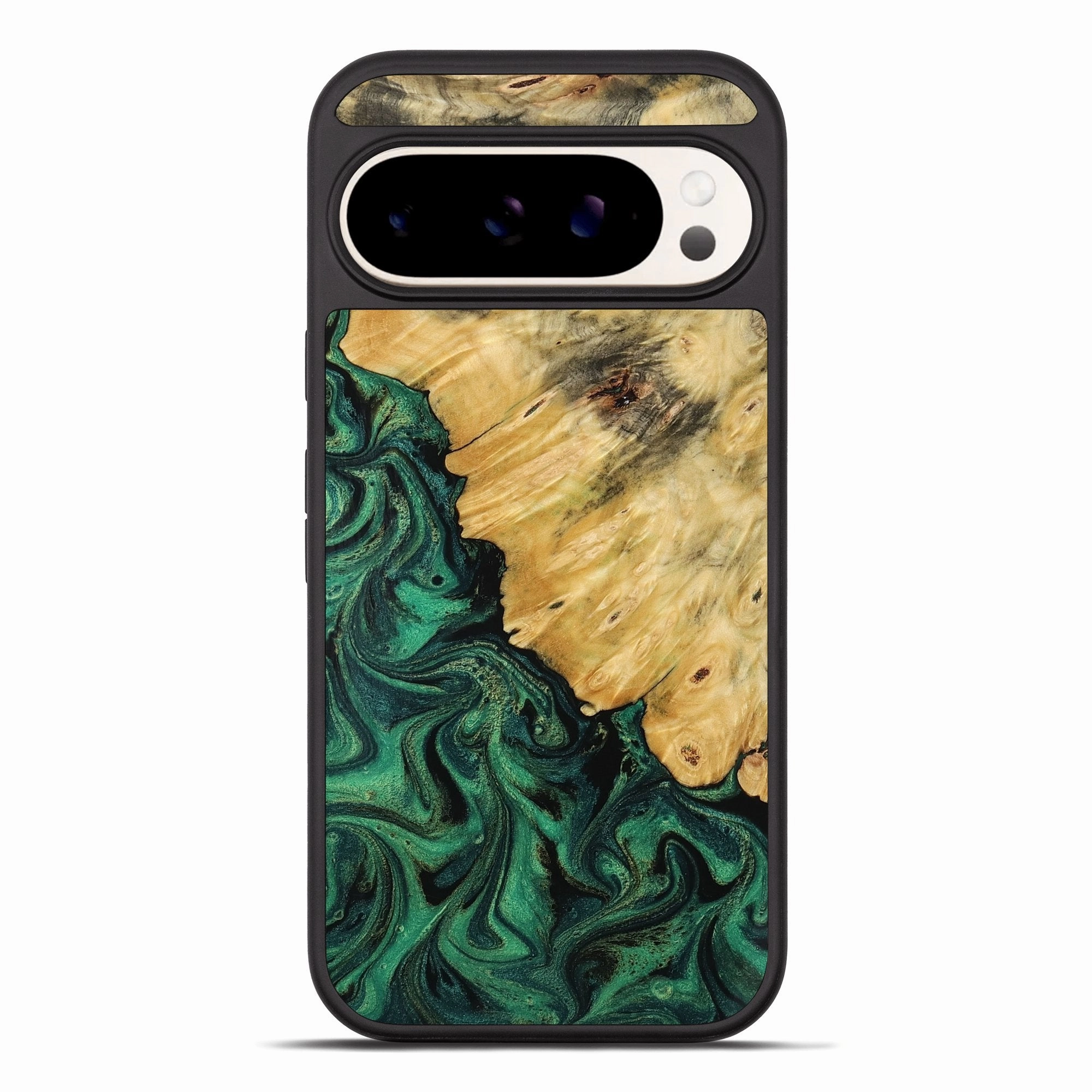 Pixel 10 Pro Xl Wood Phone Case - Kartier (Green, 769376) Anti Yellowing Protective Film