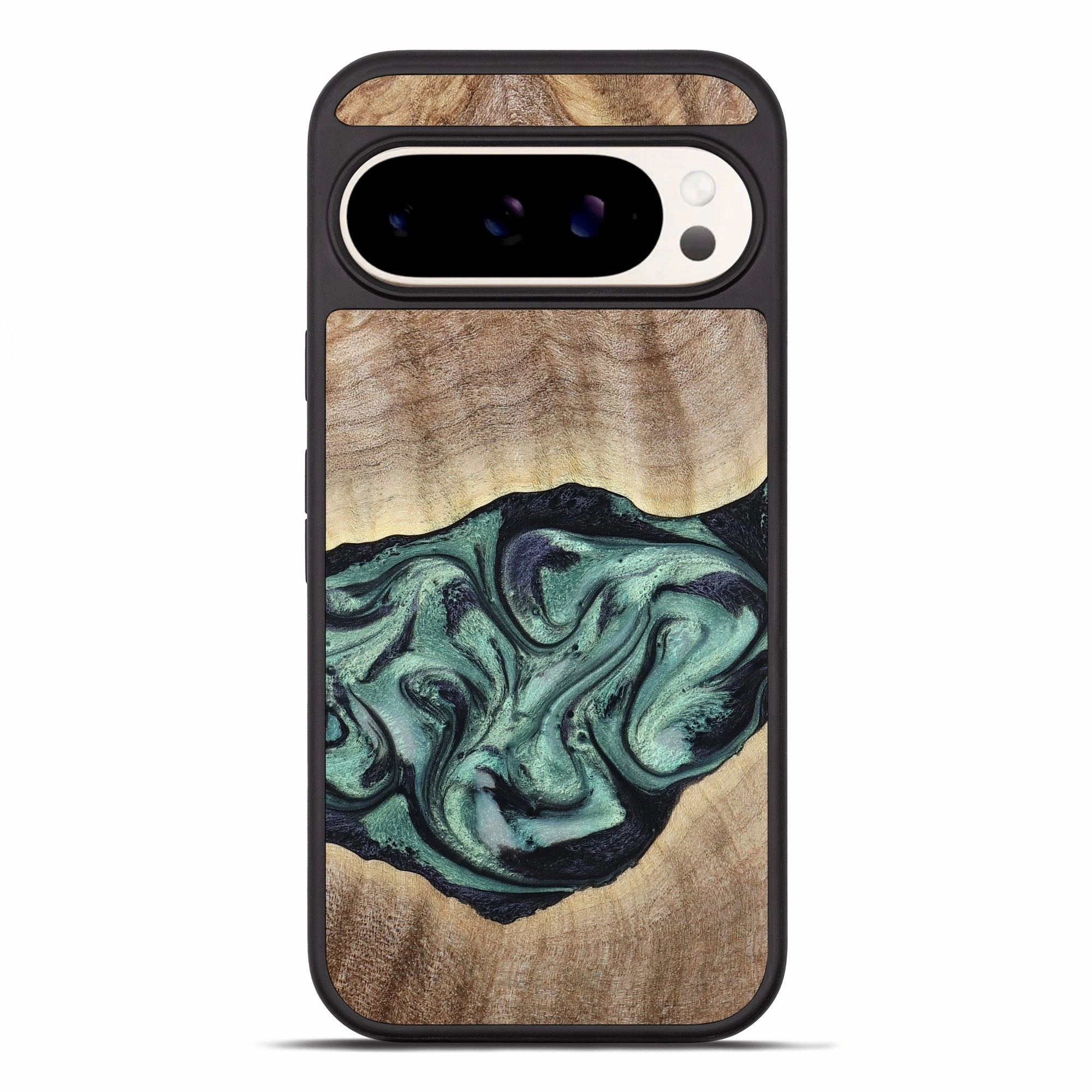 Pixel 10 Pro Xl Wood Phone Case - Kason (Green, 780037) Anti Reflection Coating Scratch Proof Glass