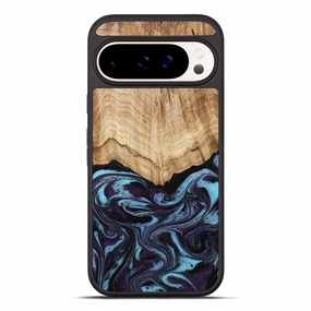 Pixel 10 Pro Xl Wood Phone Case - Kaylyn (Blue, 780093) Anti Finger Smudge