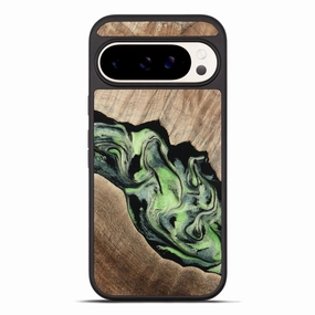Pixel 10 Pro Xl Wood Phone Case - Kelsi (Green, 781366) Ultra Slim Protector