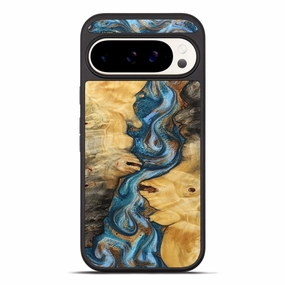 Anti Scratch Shield Self Healing Pixel 10 Pro Xl Wood Phone Case - Kesha (Teal & Gold, 781702)