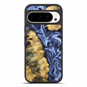 Pixel 10 Pro Xl Wood Phone Case - Kobe (Blue, 773195) Fingerprint Resistant Coating Anti Oil Film