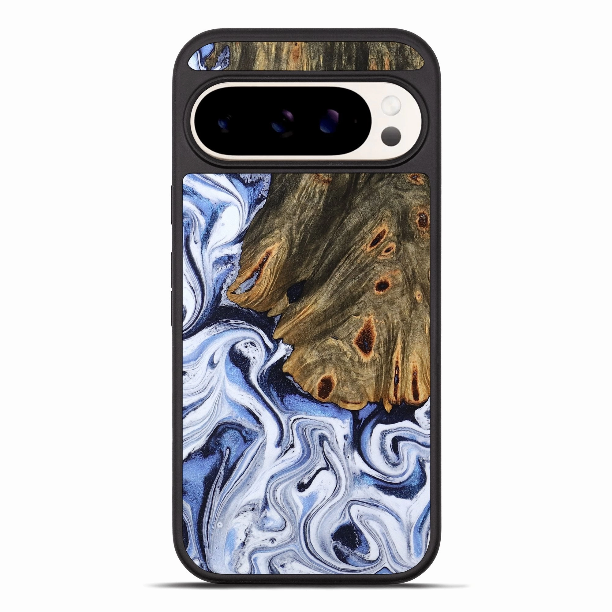 Anti Finger Streak Fingerprint Resistant Coating Pixel 10 Pro Xl Wood Phone Case - Krysten (Blue, 770574)