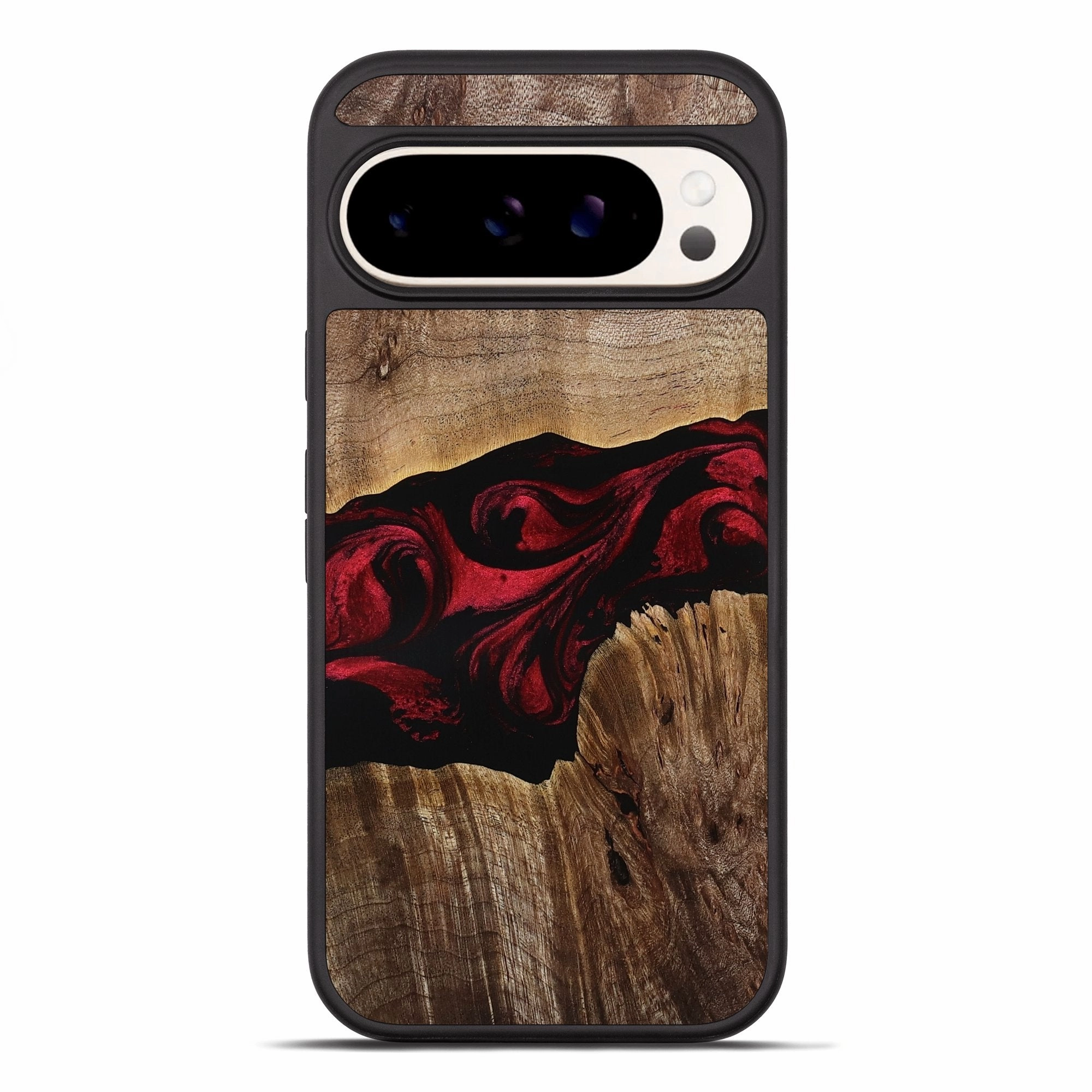 Protective Layer Smooth Touch Film Pixel 10 Pro Xl Wood Phone Case - Kya (Red, 771133)